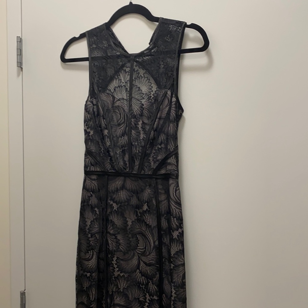 High Neck Black Lace Gown